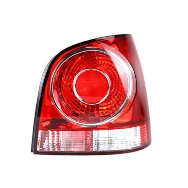 Imagem de Para volkswagen polo 2006-2010 luz traseira da cauda habitação da lâmpada sem lâmpadas aviso luz pára-choques acessórios de automóveis