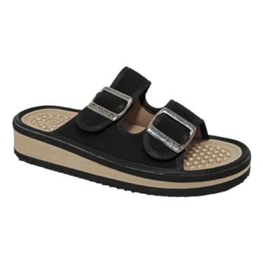 Imagem de Tamanco Feminino Mundo Flex Birken Ortopédico Macio (Preto/areia, BR, Adulto, Numérico, 33)