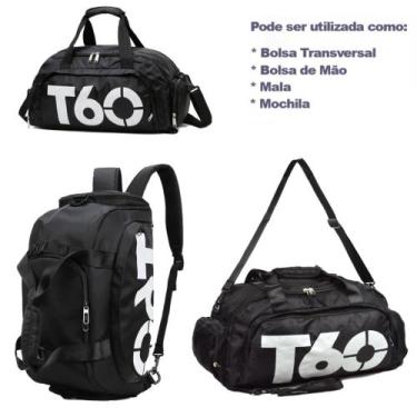 Imagem de Bolsa Mala T60 Academia Esportes Porta Tenis Sport Treino - T60 Bag