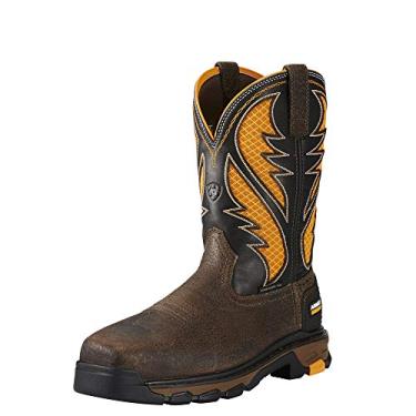 Imagem de Bota de trabalho masculina Ariat Intrepid Venttek Composite Toe, Cocoa Brown/Work Orange, 7 Wide