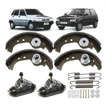 Imagem de Kit Sapata Lona Cilindro Freio Tras Uno Mille 1985 A 2008