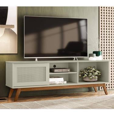 Imagem de Rack Retrô para TV até 60 Polegadas 1 Porta Panama Olivar Móveis Off White