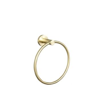 Imagem de Prateleira de montagem na parede de ouro escovado, hardware de banho, suporte de papel, barra de toalha, haste de trilho, gancho de robe, acessórios de banheiro, anel de toalha bg