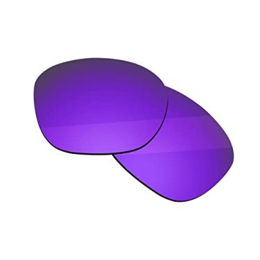 Imagem de Boldbright Lentes de substituição compatíveis com óculos de sol Oakley Latch OO9265 - Roxo espelhado revestido