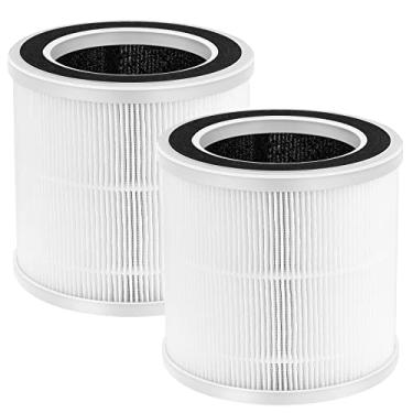 Imagem de WILERDA Hepa Replacement Filters Compatible with Proton Pure Air Purifier, 3-Step Filtration System, H13 True HEPA Filter 2 Pack