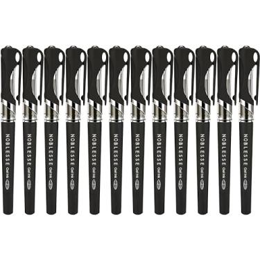 Imagem de Canetas de gel de tinta preta MyLifeUNIT, ponta grossa de 1,0 mm, pacote com 12 unidades