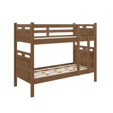 Imagem de Barreto lonçarcci, Beliche Duas Camas Jaspe Fênix Solteiro Cor: Castanho