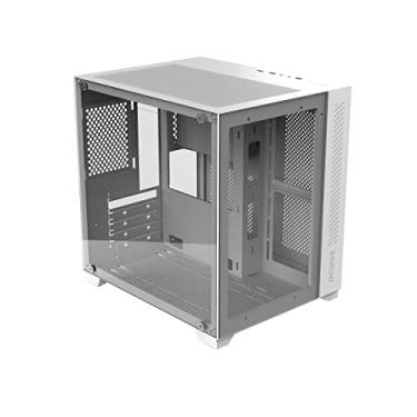 Imagem de GABINETE GAMER FORCEFIELD WHITE GHOST - FRONTAL E LATERAL EM VIDRO - PCYES - GFFWGP - PCYES