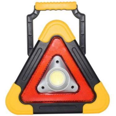 Imagem de Triângulo carro led luz solar sinalizador segurança