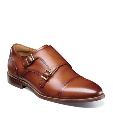Imagem de Florsheim Sapato Oxford masculino Rucci bico duplo Monk, Conhaque suave, 46