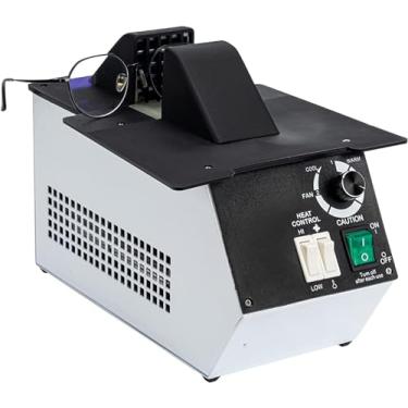 Imagem de Aquecedor de armação de óculos, ajuste de temperatura de 2 engrenagens, aquecedor de armação de óculos ópticos de 1500W, resina/folhas/etc, temperatura ajustável de 80 ℃-130 ℃, para loja ópt