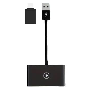 Imagem de Adaptador CarPlay sem fio para Apple - Conexão rápida estável para converter carros Dongle CarPlay com fio de fábrica para iPhone - sem latência do iOS 10+ para tela do carro (preto)