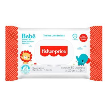 Imagem de Toalha Umedecida Fisher Price Bebê Com Perfume 50 Unidades