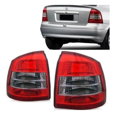 Imagem de Par Lanterna Traseira Astra Hatch 1999 2000 2001 2002 Fumê Cor:Fumê