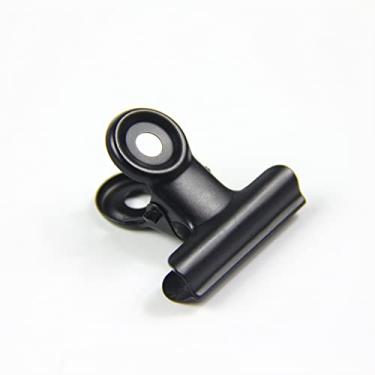 Imagem de Coideal Clipes pretos pequenos para buldogue – 120 peças de mini clipes de metal dobradiça touro 22 mm grampos de papel minúsculos para fotos, fotos
