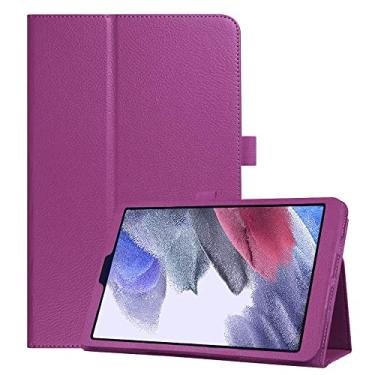 Imagem de EKVINOR Capa para Galaxy Tab A7 Lite 8,7 polegadas 2021 (SM-T220/T225/T227), capa protetora de couro PU leve para tablet Samsung Galaxy Tab A7 Lite 8,7 polegadas versão 2021 - roxa