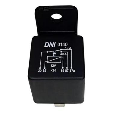 Imagem de Rele Auxiliar Dni 0140  - 12v 40a Universal 5 Terminais