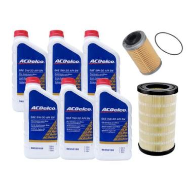 Imagem de Kit  Troca De Óleo Gm Trailblazer 3.6 2012-2015 - Acdelco 5w30 Sintéti