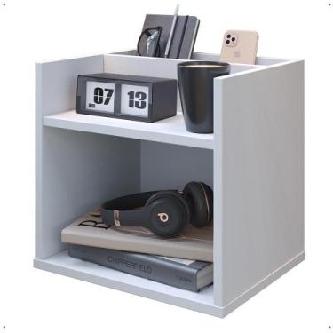 Imagem de Mesa de Cabeceira Suspensa Madri Divisória Organizadora Nicho Mesinha 