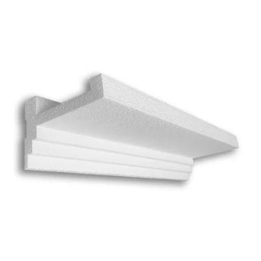 Imagem de Moldura Sanca 3 Metros Spot Led Isopor Roda Teto Forro - Belo Papel de