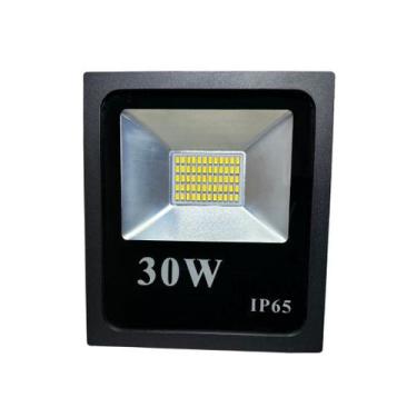 Imagem de Refletor LED 30W Amarelo 3000K Bivolt - Poliled
