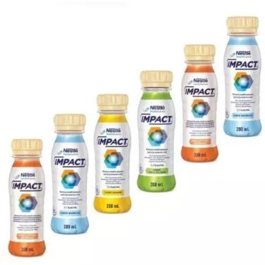 Imagem de Impact Nestlé Kit C/6 Frascos 200ML  (escolha o Sabor) - Nestlé Impact