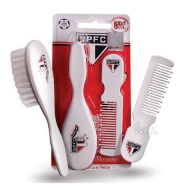 Imagem de Kit com Pente e Escova Bebê São Paulo Kids Gol - Produtos Kids Gol