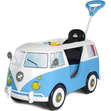 Imagem de Carrinho de Passeio e Pedal para Bebe Calesita Kombina Azul