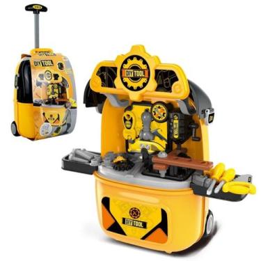 Imagem de Maleta C/ Rodinhas Ferramentas Brinquedo Infantil Mecânico - DM Toys