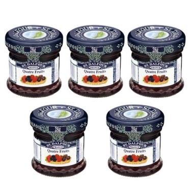 Imagem de Kit 5 Geleias Importadas Mini St Dalfour 4 Frutas Degustação - St. Dal