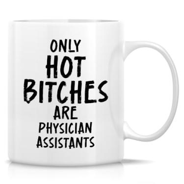 Imagem de Retreez Caneca engraçada de assistente médico - presente de assistente médico - xícara de café ou chá de cerâmica de 325 ml - presente bem-humorado para mulheres assistentes médicas, PA -