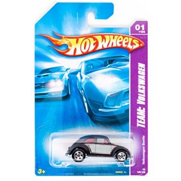 Imagem de Hot Wheels 2008 Team: Volkswagen Black/Gray Volkswagen Beetle w/ 5SPs #129 (01 of 04)