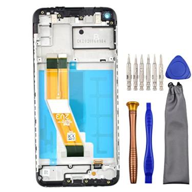 Imagem de Digitalizador sensível ao toque com tela de substituição para Samsung Galaxy A11 SM-A115M preto 6,4 polegadas