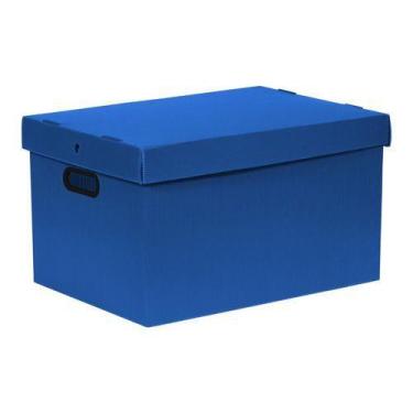 Imagem de Caixa Organizadora Plástica Prontobox 22 L Várias Cores - Polycart, Az