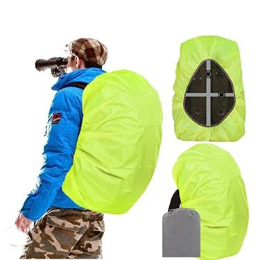 Imagem de Mochila impermeável Joy Walker com alças cruzadas antiderrapantes (15-90L), triplas camadas reforçadas para caminhadas, acampamento, viagem, ciclismo, Light Green, XL (for 50-70L backpack)