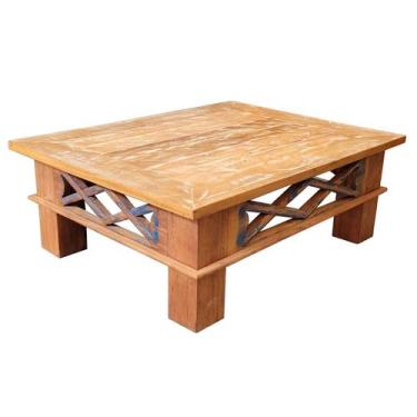 Imagem de Mesa De Centro Bull Em Madeira De Demolição - Cód 347 - Barrocarte