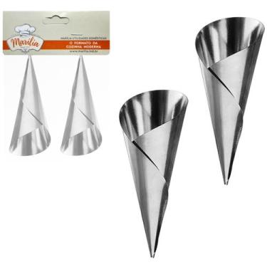 Imagem de FORMA DE FLANDRES PARA CANUDO Nº1 COM 12 PECAS 8X3,5CM - MARILIA
