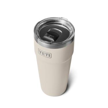 Imagem de YETI Copo empilhável Rambler de 850 g, aço inoxidável, isolado a vácuo com tampa MagSlider, Taupe