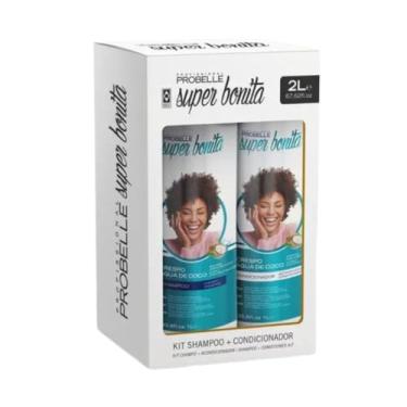 Imagem de PROBELLE KIT SH+COND CRESPO AGUA COCO 1L