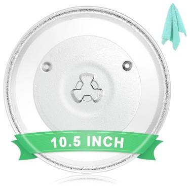 Imagem de Toca-discos de vidro de substituição de placa de micro-ondas universal de 26,7 cm | Serve para LG, GE, Panasonic, Frigidaire, Farberware e mais
