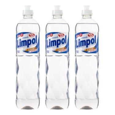 Imagem de Detergente Limpol Cristal Com Glicerina 500ml Kit 3, Cristal