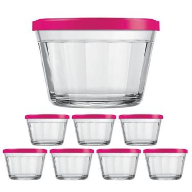 Imagem de Kit Pote Americano Tampa Sortida Alimentos 600ml Nadir 7Un - NADIR FIG
