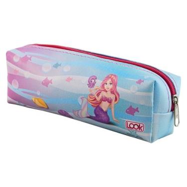 Imagem de Estojo Escolar Infantil Feminino Simples 1 Divisória Estampado - Look,