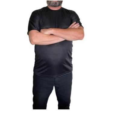 Imagem de Camiseta plus size dry fit masculina - GKS MODAS, Azul marinho, G3