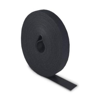 Imagem de Fita Fecho de Contato  Organizador de Cabos  Preto  Rolo 10m x - SIBRA