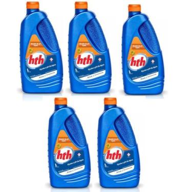 Imagem de 5 Elevador de Ph Mais Hth Liquido Tratamento Piscina 1 Litro
