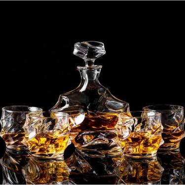 Imagem de Garrafa Decanter Whisky Licor Conhaque Bourbon Design Norwich Conjunto