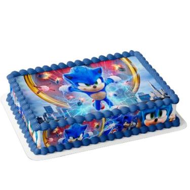 Imagem de Papel arroz e faixa para bolo festa aniversário surpresa Game Filme - 