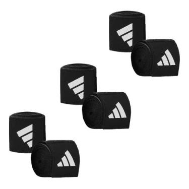 Imagem de KIT 3 pares Bandagem adidas Boxing Bandage 2,55m, Único