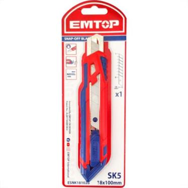 Imagem de Estilete Emborrachado Emtop Sk5 - 18Mm - EMTOP TF